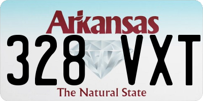 AR license plate 328VXT