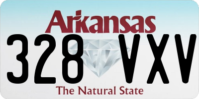 AR license plate 328VXV
