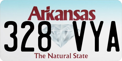 AR license plate 328VYA