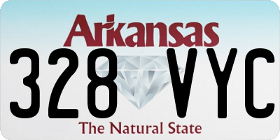 AR license plate 328VYC