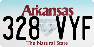 AR license plate 328VYF