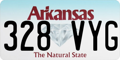 AR license plate 328VYG