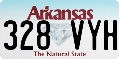 AR license plate 328VYH