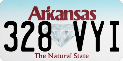 AR license plate 328VYI