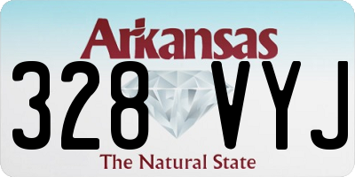 AR license plate 328VYJ