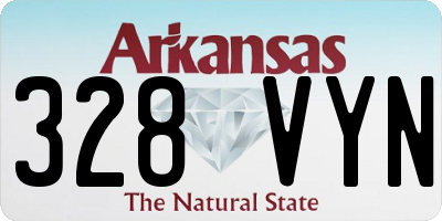 AR license plate 328VYN