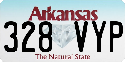 AR license plate 328VYP
