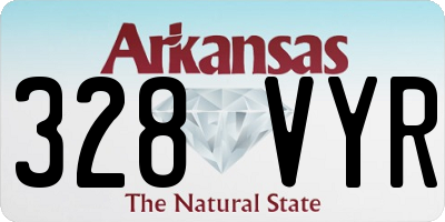 AR license plate 328VYR