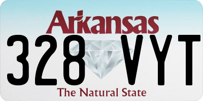 AR license plate 328VYT