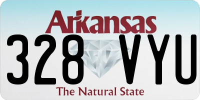 AR license plate 328VYU