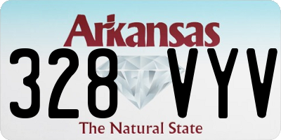 AR license plate 328VYV