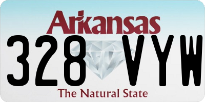 AR license plate 328VYW