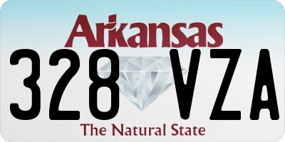 AR license plate 328VZA