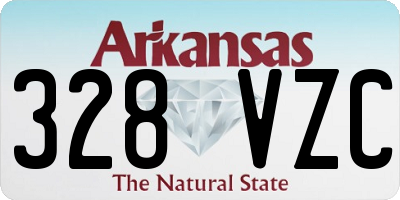 AR license plate 328VZC
