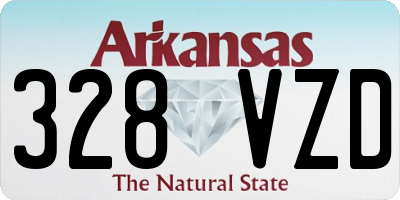 AR license plate 328VZD