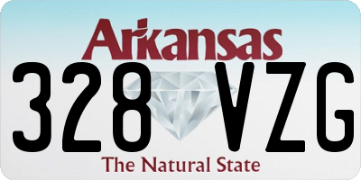 AR license plate 328VZG