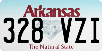 AR license plate 328VZI