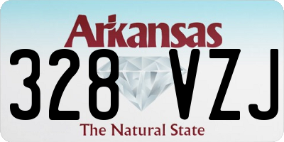 AR license plate 328VZJ