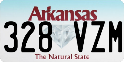 AR license plate 328VZM