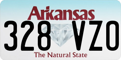 AR license plate 328VZO
