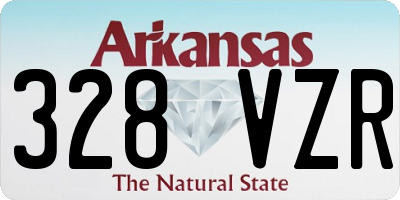 AR license plate 328VZR