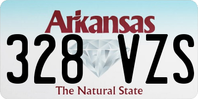 AR license plate 328VZS