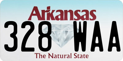 AR license plate 328WAA