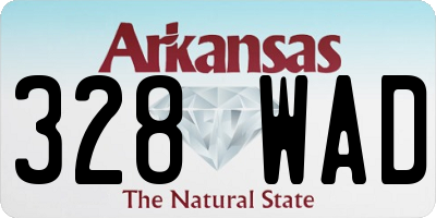 AR license plate 328WAD
