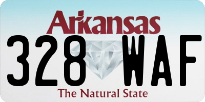 AR license plate 328WAF