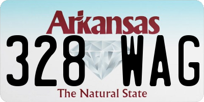 AR license plate 328WAG