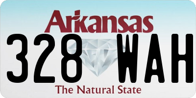 AR license plate 328WAH