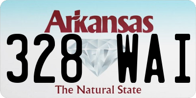 AR license plate 328WAI