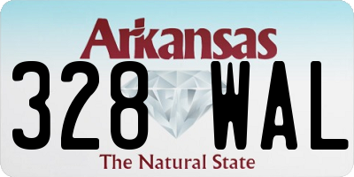 AR license plate 328WAL