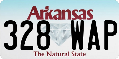 AR license plate 328WAP