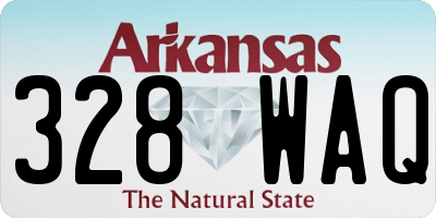 AR license plate 328WAQ