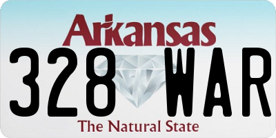 AR license plate 328WAR