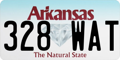 AR license plate 328WAT