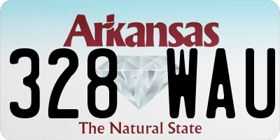 AR license plate 328WAU