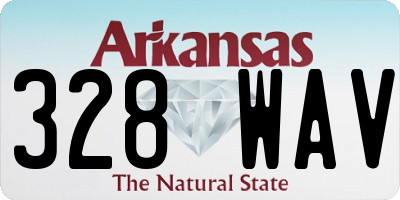 AR license plate 328WAV