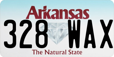 AR license plate 328WAX
