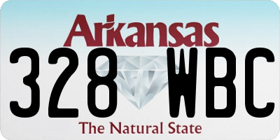 AR license plate 328WBC