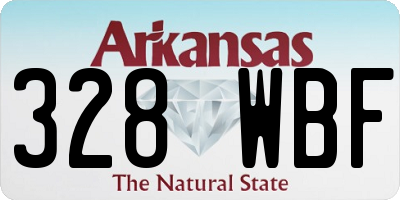 AR license plate 328WBF