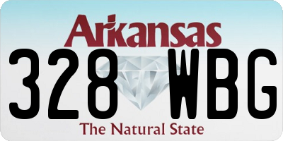 AR license plate 328WBG