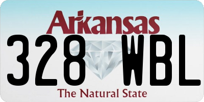 AR license plate 328WBL