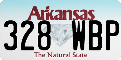 AR license plate 328WBP