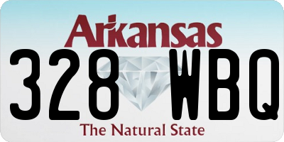 AR license plate 328WBQ