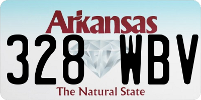 AR license plate 328WBV