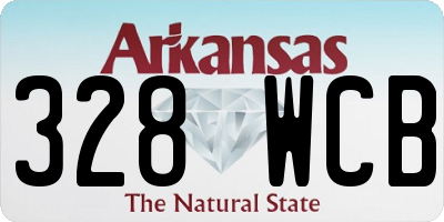 AR license plate 328WCB