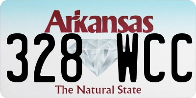 AR license plate 328WCC