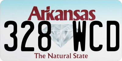 AR license plate 328WCD